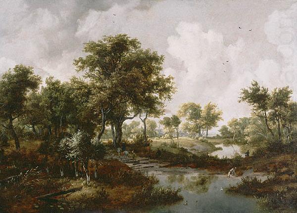 A Wooded Landscape, Meindert Hobbema